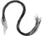 sourcing map 10pcs 20 Inch Waxed Necklace Cord, Bulk Necklace String with Clasp 1.5mm Waxed Leather Cord Rope for Jewelry Making DIY Bracelet Pendant,Black