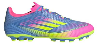 adidas Unisex F50 League AG Fußballschuh Blue Fusion/Lucid Lemon/Lucid Pink 42 2/3
