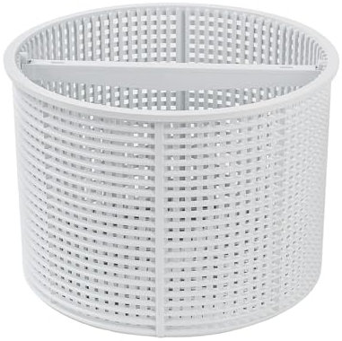 Cesta de skimmer de 18 cm, cesta de repuesto para skimmer estándar, filtro de piscina, colador de 18 cm de diámetro para una fácil extracción, resistente al cloro, estable