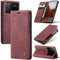 Azororo Coque pour Xiaomi Poco X6 Pro 5G Premium Housse Cuir Protection Pochette Rabat Portefeuille Flip Case Porte Magnétique Coque Étui pour Xiaomi Poco X6 Pro, Vin Rouge