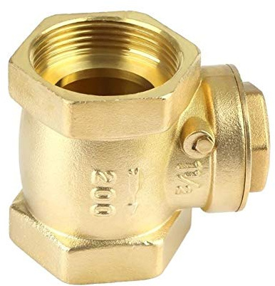 AWWVRLMM DN40 1-1/2 Zoll Rückschlagventil Innengewinde Messing Rückschlagventil 232PSI Verhindern Sie den Wasserrückfluss