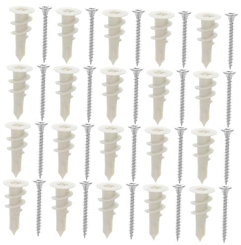 KONTONTY 20 Set Autoperforanti per Cartongesso con Espansivi per Montanti e Fissaggi Saldamente Sicuri per