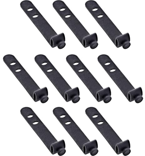 InLine 10er Pack Kabelbinder Silikon wiederverschließbar schwarz kompakt elastisch für Kabelmanagement Zuhause Büro Reise 65 mm, 59972B
