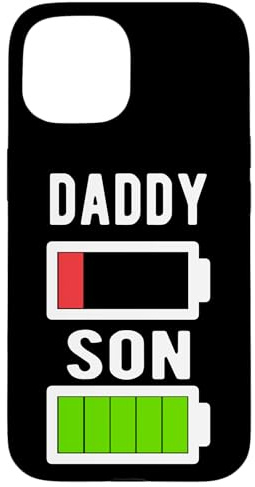 Funny Father's Day - Daddy and Son Battery Tee Gift Case for iPhone 15