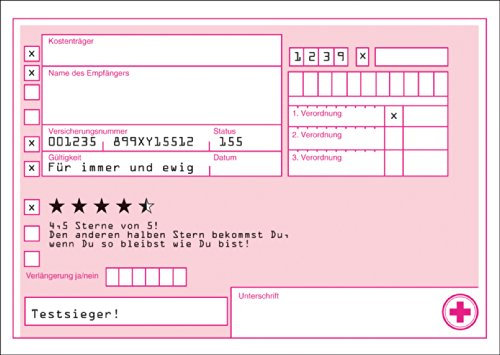 Kartenkaufrausch Rezept Gutschein zum Loben: 4,5 Sterne von 5! Den anderen halben Stern bekommst Du, wenn Du so bleibst wie Du bist! • schöne Gruss Grußkarte mit Umschlag für beste Freunde