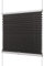 Ventanara® Plissee ohne Bohren Anthrazit Klemmfix Plisseerollo Faltrollo verspannt inklusive Premium Klemmträger 75 x 220 cm