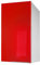 Berlioz créations – Mueble bajo de Cocina con Puerta, Otros, Rojo Brillante, 30 x 33