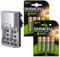 Lloytron secteur chargeur de batterie avec 8 x Duracell AA 1300 mAh Rechargeable Batteries