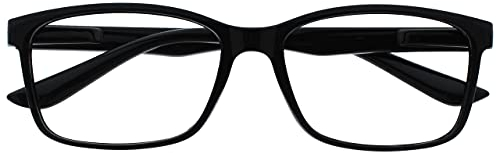 The Reading Glasses Company Die Lesebrille Unternehmen Schwarz Leser Groß Designer Stil Herren R83-1 +1,00