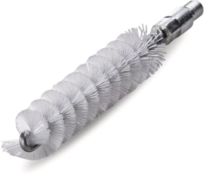 Lessmann Rohrbürste (IBG 115 x 80 mm, Drm 10 mm, mit Nylon Transparent, Gewinde M6, zur manuellen Entfernung von Rost, Schmutz und Farbe) 500810