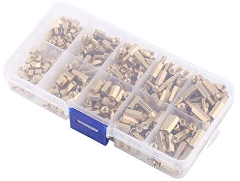 300pcs M3 Messing Abstandsbolzen Hex männlich-weiblich & weiblich-weiblich Stand-Off DIY Set für Motherboard MEHRWEG VERPACKUNG socialme-eu