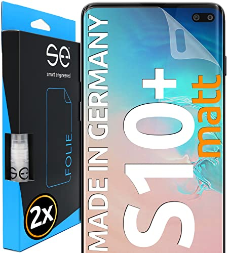 smart engineered 3D Pellicola protettiva per schermo per Samsung Galaxy S10 Plus antiriflesso [2 pezzi Opaco, Case-friendly, Non Vetro Temperato ma Pellicola Protettiva TPU