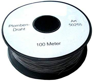 100m Plombendraht Eisen verzinkt 2-fädig gezwirnt von MBS-FIRE®