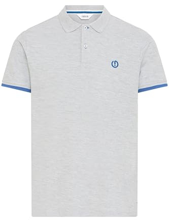 !Solid SDBenjaminPolo Herren Poloshirt Polohemd Shirt mit Polokragen Baumwollmischung Regular fit, Größe:3XL, Farbe:Light Grey Melange (8242)