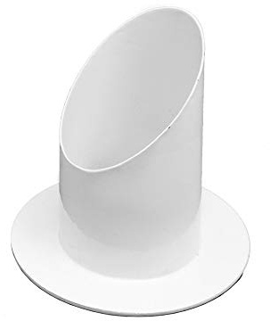 NKlaus Kerzenhalter für Kommunion und Taufe aus Messing, weiß, 1 Stück | Kerzenständer 9,5 cm hoch für Tauf- und Stabkerzen bis Ø 5,5 cm; Handarbeit aus Griechenland