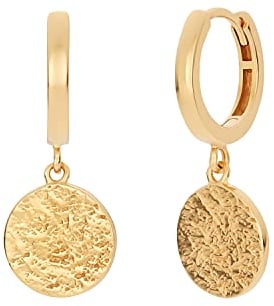 NOELANI Damen Creolen vergoldet aus 925er Sterling Silber (2,4 cm), Gold, Kommt in Schmuck Geschenk Box, 2030122