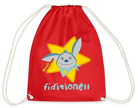 Spreadshirt KiKA-Baumhaus Mit Fidi Fiditionell Turnbeutel, One size, Rot