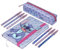 Disney Stitch Set Cancelleria Quaderno Appunti Astuccio Matite e Penna Sfera o Blocco Note Matite Colorate e Accessori Scuola (Blu)