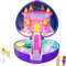 Polly Pocket HFJ64 - Sternenlicht Schloss Schatulle, Zauberschloss-Design, besondere Box, Polly- und Prinz-Puppen, Kutsche, Schwan- und Einhorn-Figuren, Spielzeug & Sammelgeschenk ab 4 Jahren