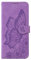 Nodigo Leather Case for iPhone 6/6s/7/8/SE 2020 Shockproof with Stand Flip Design Silicone Butterfly Pattern Funny Case Bumper 360 Kickstand Case Cover Girl Woman Man Wallet – Purple