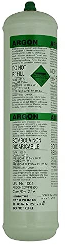 Argon 100 Argon/CO2 86/14 Disposable Gas Bottle Cylinder MIG TIG Welding (Argon 100%)