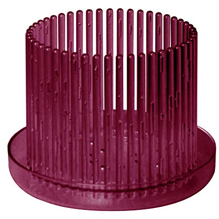 Orchitop M-Set - Design Orchideentopf inkl. Untersetzer für alle Orchideen, Farbe weinrot