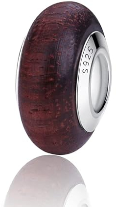 Nbsameng Natursteine Charm, Anhänger für Frauen Armbänder und Ketten, 926% Silber Charms Pendant Bead für Pandora und europäische Armbänder und Halskette,Jadegrün