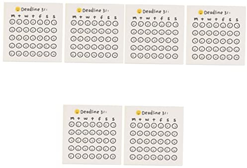 NUOBESTY 6 Stück Schüler Selbstklebend Klassenzimmer Geschenk Chef Papier Schreiben Süßer Kreativer Stick Selbstklebend Lustiger Countdown Memo Party Zuhause Post-Notizen Gefälligkeiten