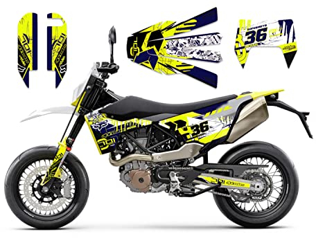 race-styles Aufkleber kompatibel mit Husqvarna 701 Supermoto | Dekor Design Scratches