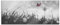 Pixxprint Glasbild Panorama, Wandbild aus Echtglas, Schmetterling fliegt zu Pusteblume, 120x50 cm, inkl. Aufhängung und Abstandshalter
