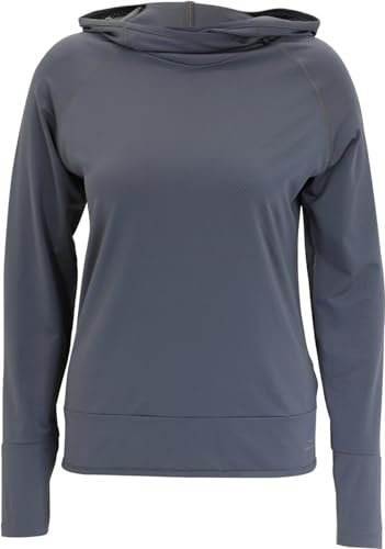 Venice Beach Sport-T-Shirt für Damen mit lockerer Schnittform und Kapuze Minka XL, Graphit