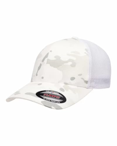 Flexfit Herren Trucker Mesh Cap, alpinweiß, XL/XXL