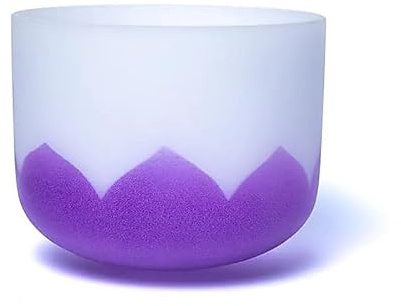 Kristall Klangschale Lotus Chakra 7 B (H)-Ton 432Hz - 30cm