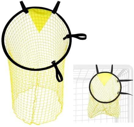 ZSRVAJ Football Target Net, Yellow, Nylon, 12 inches, For Football, Soccer Training Accuracy Practice