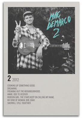 Terp Mac DeMarco 2 Poster, Wandkunst, Poster, Geschenk für Freunde, Schlafzimmer, Wohnzimmer, Dekoration, modern, ästhetisch, ungerahmt, 30 x 45 cm