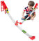 Rampa per auto per bambini, giocattolo per rampa per auto - Giocattolo per scivolo per auto - Giocattolo da pista catapulta con 2 macchinine per apprendimento divertente, pista da corsa