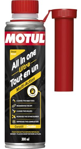 Motul Multifunktions-Additiv Diesel 300 ml | Mehrfach wirksames Reinigungs-Additiv - Weniger Verbrauch und Emissionen - Ideal vor TÜV-Prüfungen