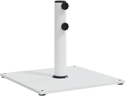 vidaXL Sonnenschirmständer, Schirmständer mit Standfuß Spannknopf, Sonnenschirmbasis für Ø32/38/48 mm Mast, Sonnenschirmfuß, 17 kg Quadratisch