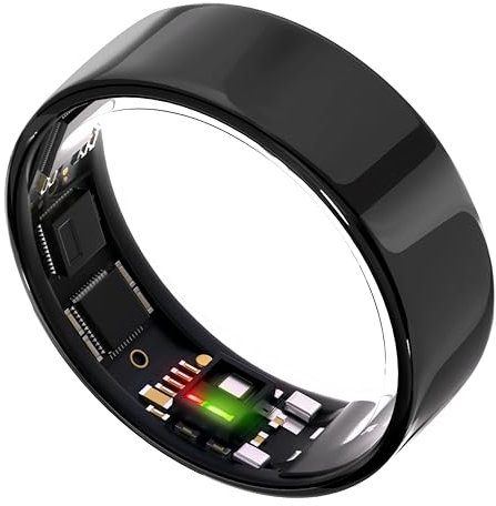 ULTRAHUMAN Ring AIR-Smart Ring Health Tracker, kit de medición de primera medida, monitor de sueño, anillo inteligente para hombre/mujer, rastreador de actividad física (fabricado en India, negro