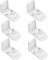 LT Easiyl 6pcs Tube Diameter 48x29mm Roman Blinds Push Spring Bracket for Face Fixing Side Winder Head Rail Shutters Roller Blind Brackets