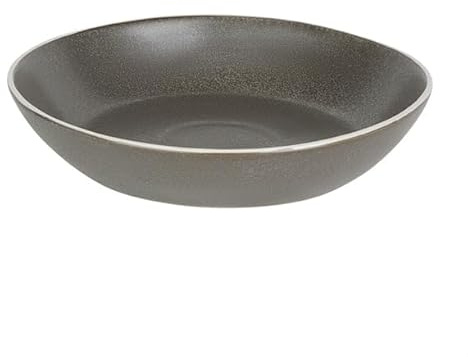 Olympia Chia Porcelain Coupe Bowl 265mm, Charcoal, Pack of 4 | Offers dependable durability for busy professional kitchens, stacking easily to optimize storage space.