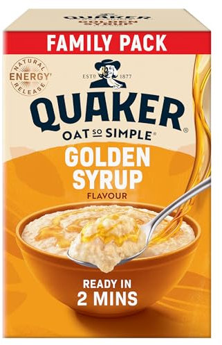 Quaker Oat So Simple Golden Syrup Family Pack Porridge Sachets 80 x 36g