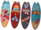 TOPBATHY 4er Set Surfbrett Deko Im Maritimen Stil Vintage Wanddekoration Für Zuhause Holzornamente Für Strand Und Meerliebhaber Sommerliche Tischdeko