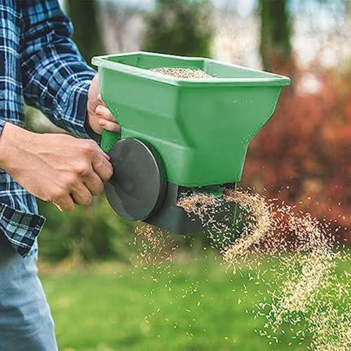 HpLive Spargitore universale portatile per giardinaggio, spargitore manuale per fertilizzanti