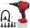 Ventola a batteria per Milwaukee M18 18 V, batteria 40000 giri/min, soffiatore per foglie, 447 MPH, motore continuo per officina, casa e auto (senza batteria)