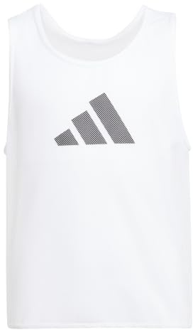adidas Unisex Kids Training BIB24 Youth, White, 5-6 Years