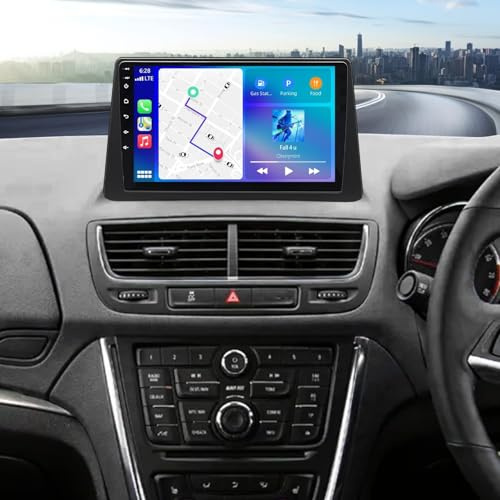4GB+64GB Upgrade Android 14 Car Stereo for Vauxhall Mokka 1/Buick/Opel 2012-2016 mit Wireless Carplay/Android Auto 9inch HD Touch Screen Autoradio Head Unit GPS NAVI MirrorLink/Bluetooth/FM/SWC/WiFi