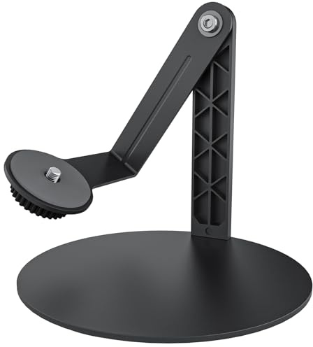 Haweah Mini Beamer Ständer Halterung für Nebula Capsule Serie(3/Air/Pro) & XGIMI Halo+, 360° Drehbar, 1/4-Zoll-Schraube, Schwarz