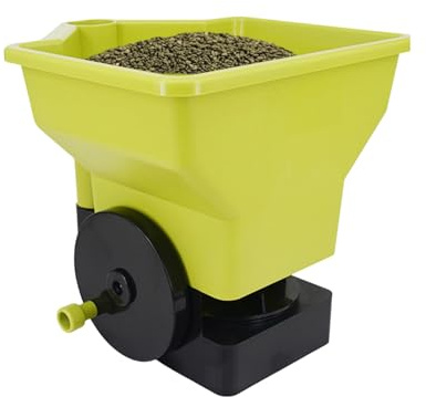 Spandiconcime a mano per fertilizzante,Spanditore Ergonomico a Tramoggia di Precisione - Distributore manuale per giardinaggio | per Prato, Giardino, Terreno Erboso, Scioglimento Neve, , Marciapiede,