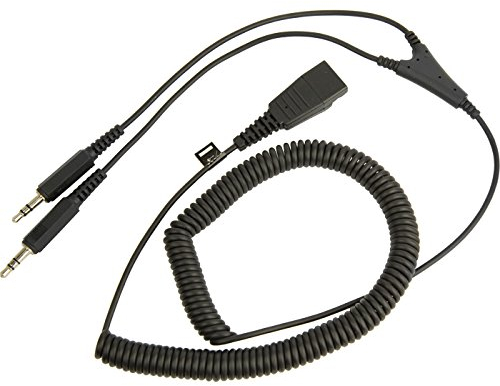 JABRA Soundcard-Kabel QD auf 2x 3,5mm Klinke (2,0m, spiral)